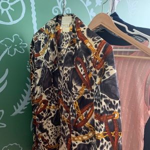 Escada button down blouse